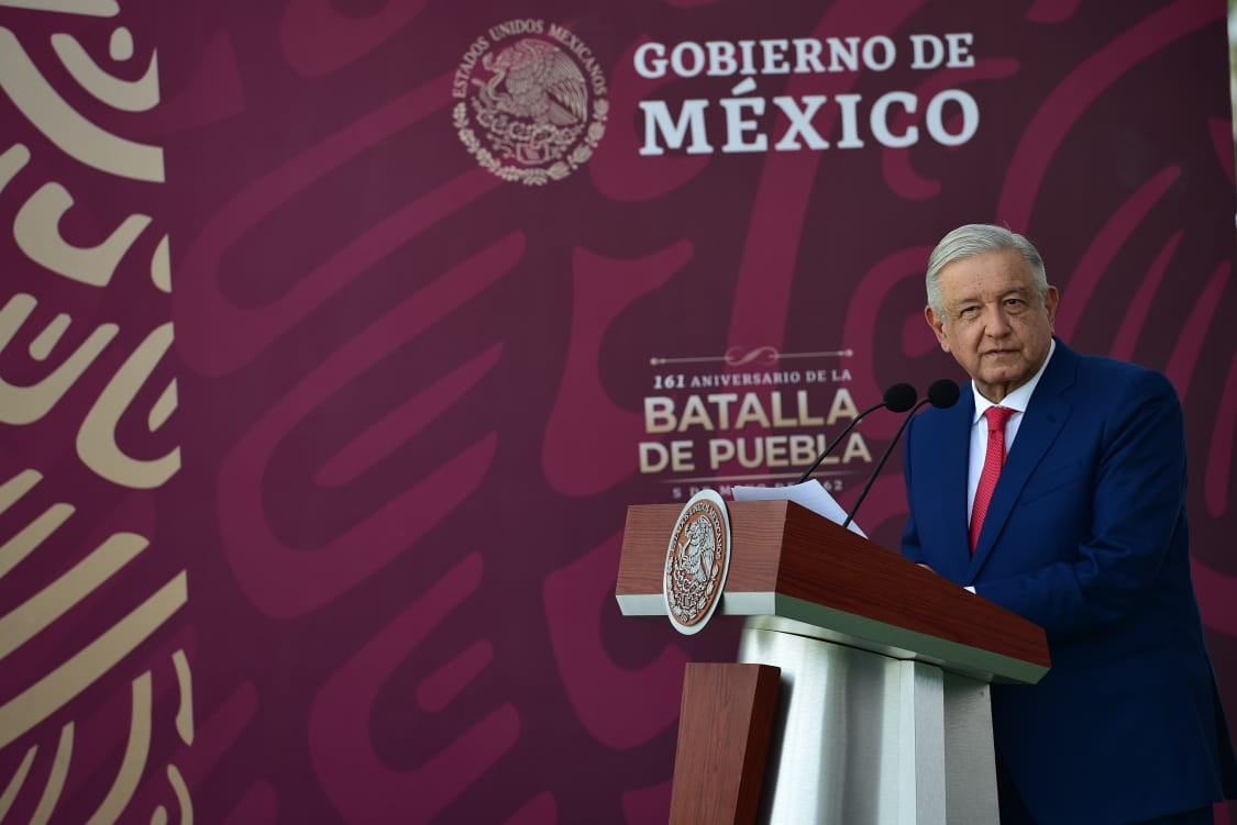 Las corcholatas acompañaron a AMLO en su discurso del 5 de Mayo por la Batalla de Puebla