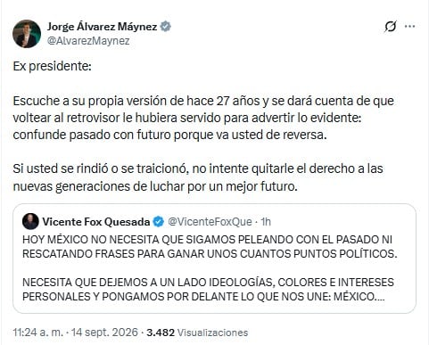Vicente Fox vs Jorge Álvarez Máynez