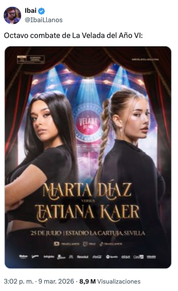 Marta Díaz se enfrentará a Tatiana Kaer en La Velada del Año VI