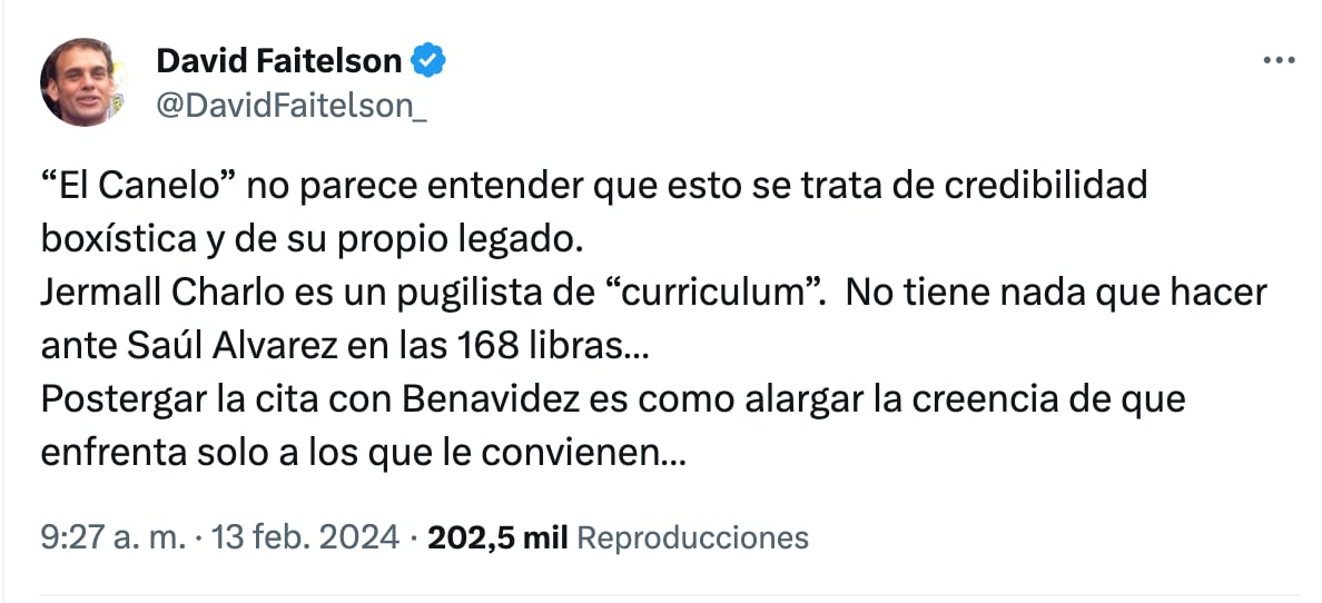 David Faitelson vs Canelo Álvarez