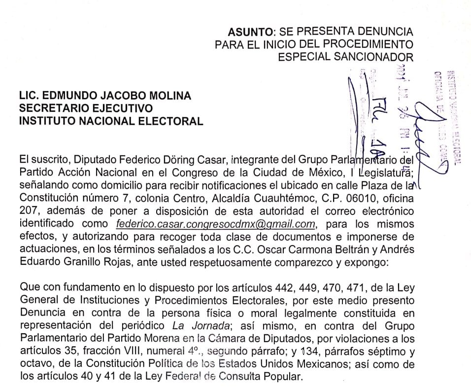 PAN denuncia a Morena