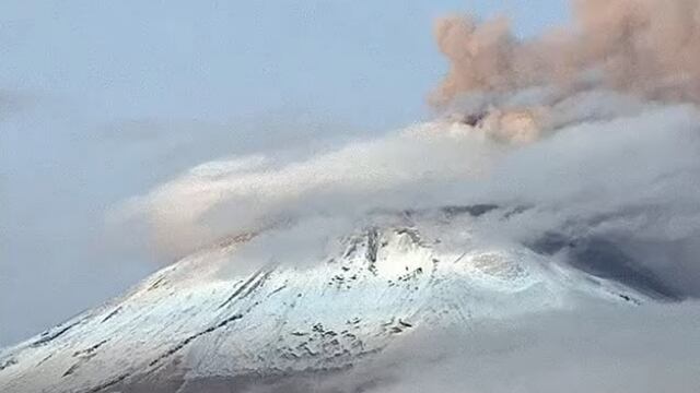 Volcán Popocatépetl el 6 de diciembre