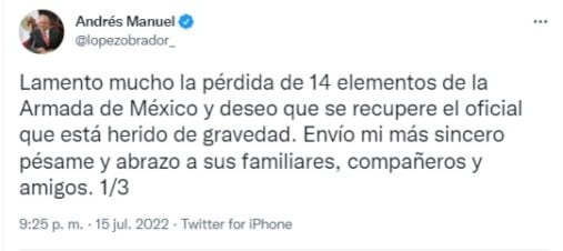 AMLO confirma que helicóptero que se estrelló en Los Mochis apoyaba en detención de Rafael Caro Quintero; lamenta muertes