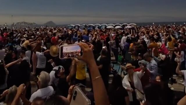 Así se vivió el eclipse solar de este 8 de abril en el puerto de Mazatlán