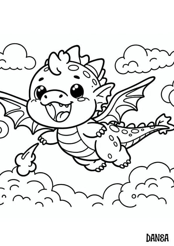 Dibujos de Paw Patrol y dragones bebés para colorear