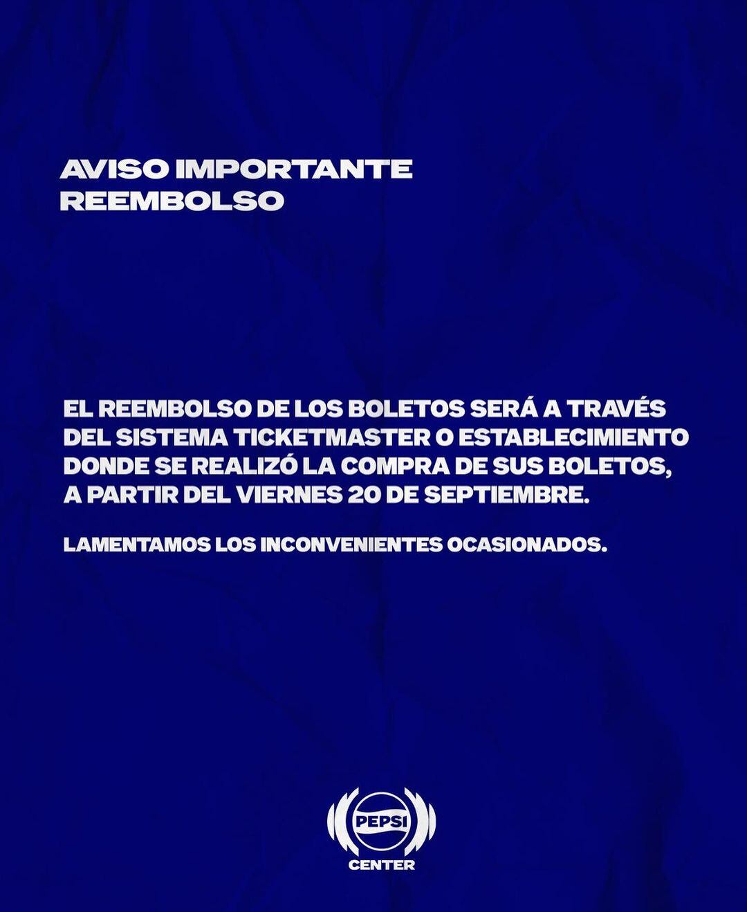 Pepsi Center del WTC canceló "Hermanos de Leche", show de Adrian Marcelo y La Mole