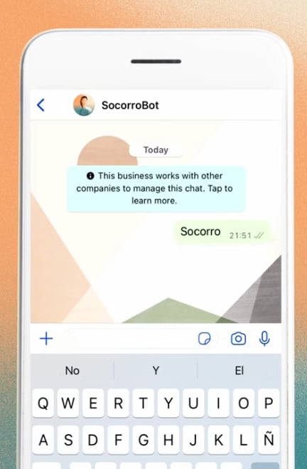 Socorro Bot, el chat automatizado en WhatsApp que podría ayudarte ante una desaparición