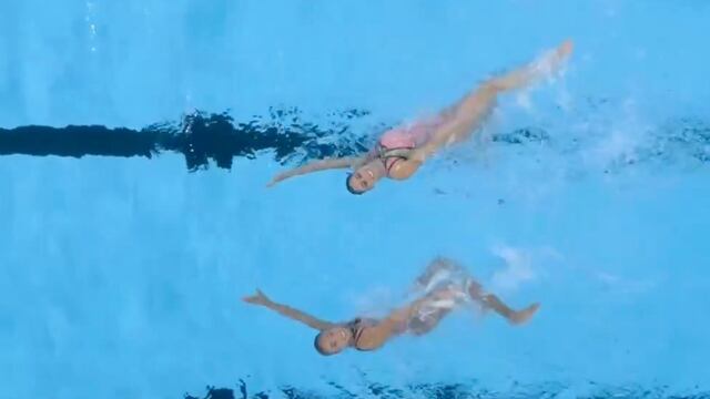 Nuria Diosdado y Joana Jiménez, en natación artística de París 2024.