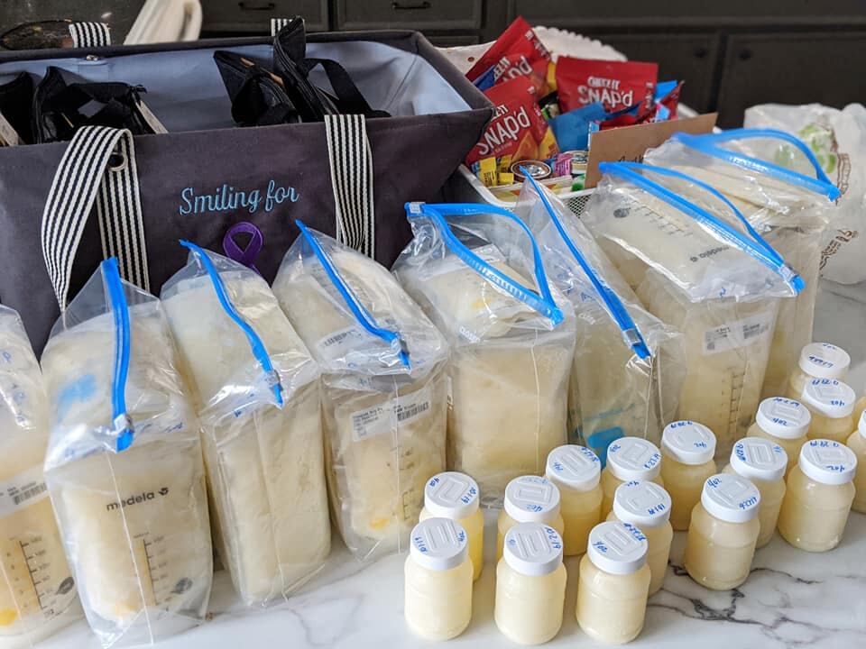 Sierra Strangfeld reunió casi 15 litros de leche materna