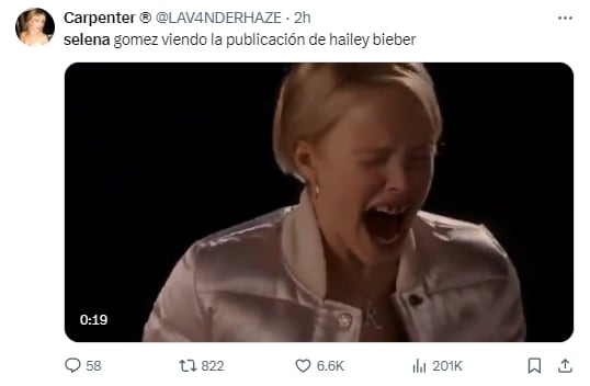 Selena Gomez memes tras el anuncio de Justin Bieber y Hailey Bieber