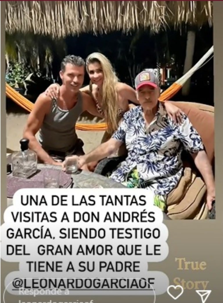 Leonardo García junto a su papá Andrés García