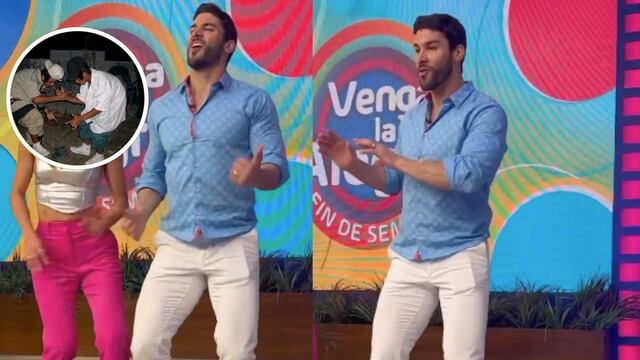 Enrique Mayagoitia se pone a bailar un cumbión en Venga La Alegría.