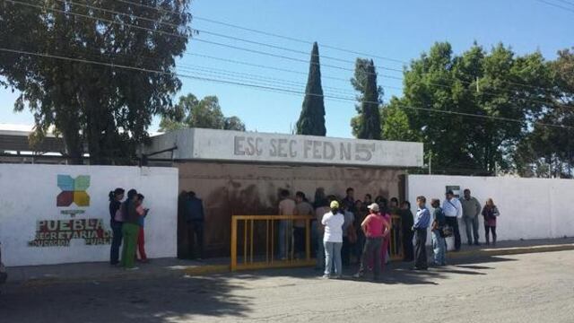 Escuela secundaria federal número 5 de San Felipe Hueyotlipan. Foto: Especial