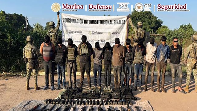 Presuntos integrantes de Los Mayos detenidos