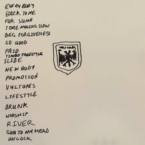 Playlist álbum Vultures