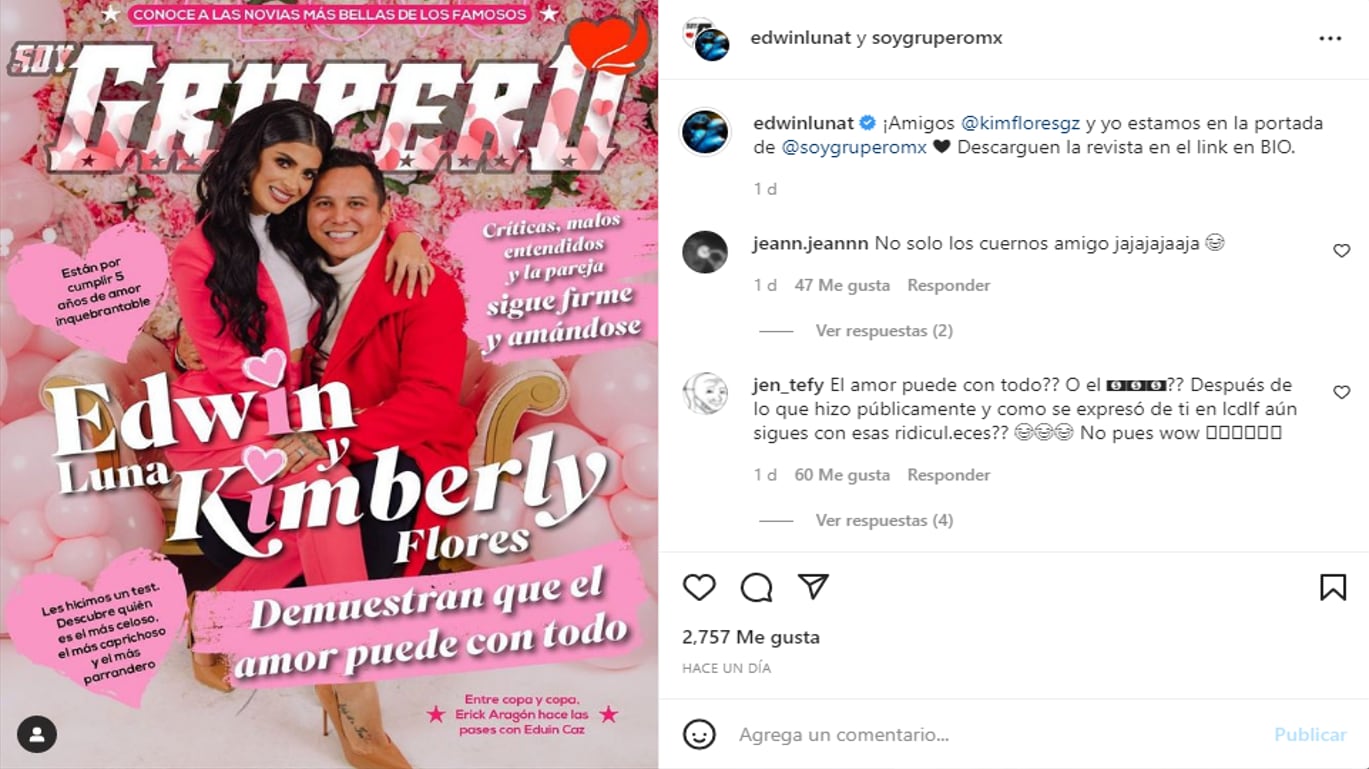 Edwin Luna y Kimberly Flores, 'Soy Grupero'