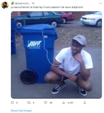 Memes de la sesión de BZRP y Rauw Alejandro