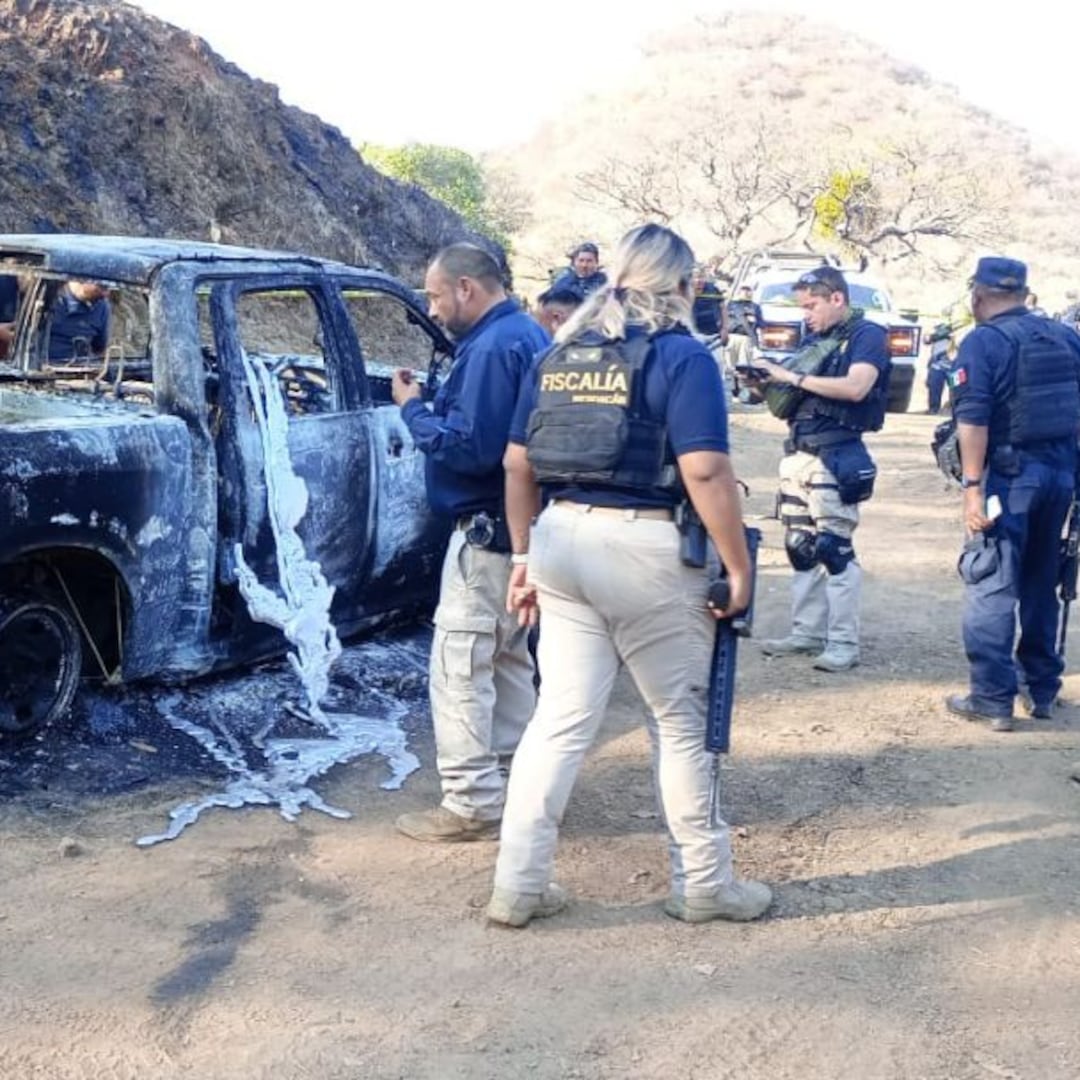 Encuentran camioneta calcinada de Rogelio Portillo en Tiquicheo, Michoacán