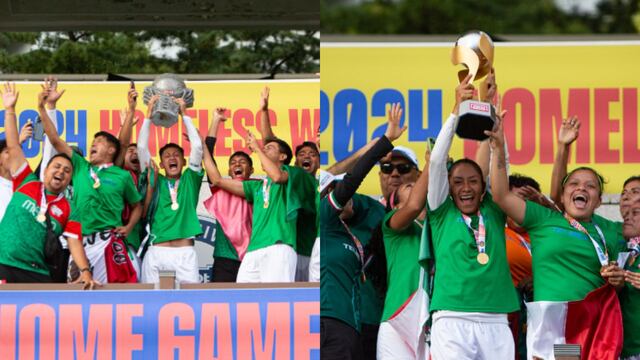 Tri varonil y femenil se coronan campeones del Mundial FIFA de personas sin hogar