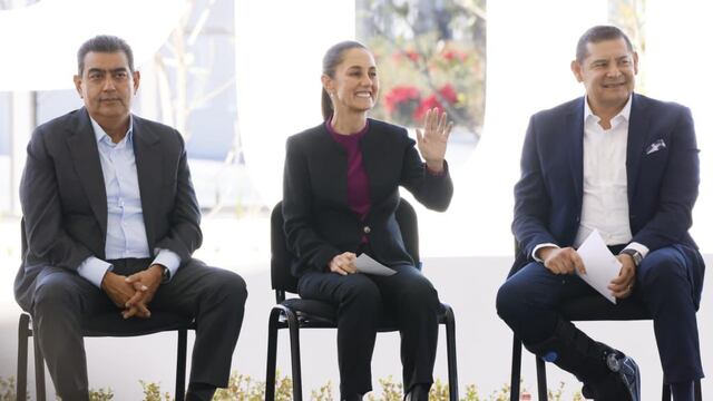 Claudia Sheinbaum reconoce a Sergio Salomón y desea éxito a Alejandro Armenta