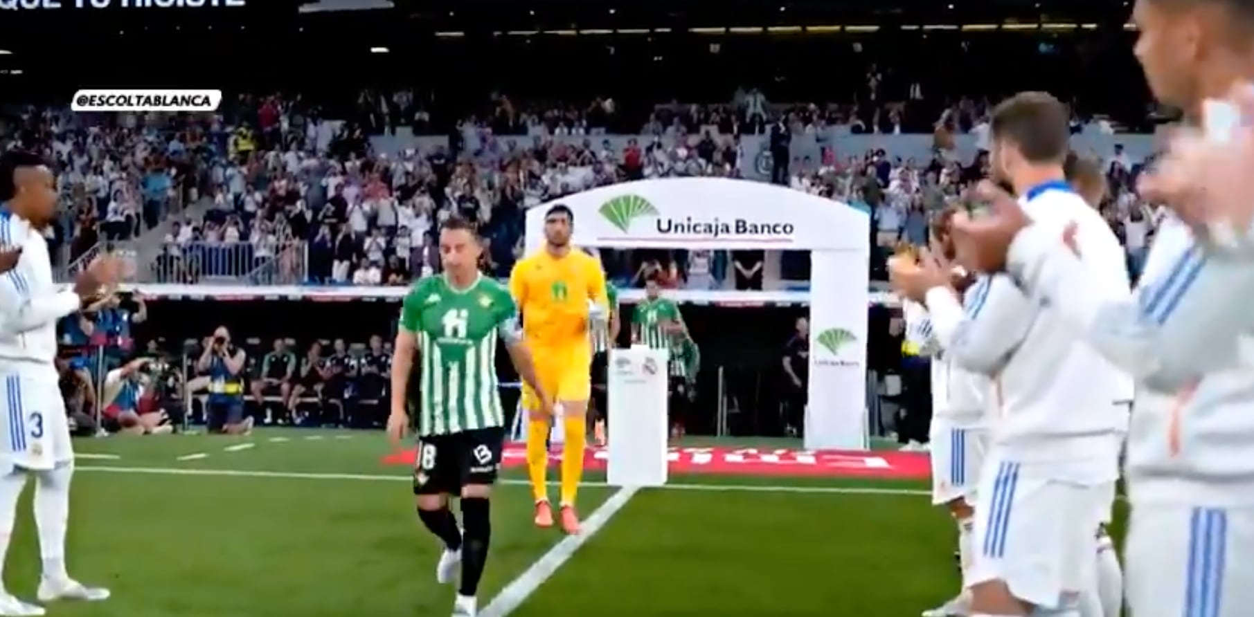 Pasillo Real Madrid vs Betis