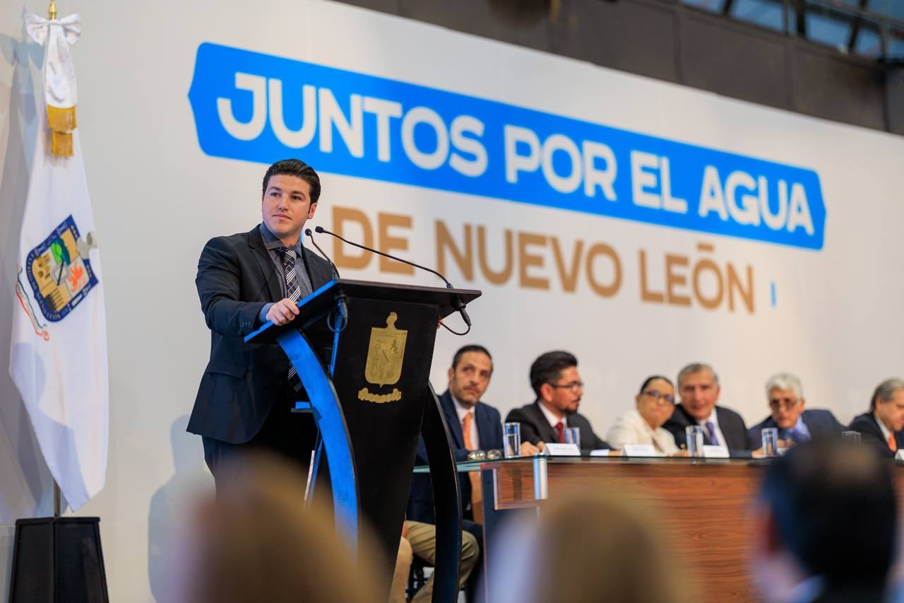 Samuel García hace un llamado para un pacto social por el cuidado del agua en Nuevo León
