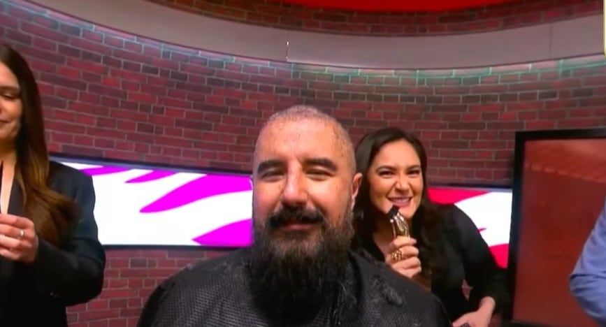 Así quedó Álvaro Morales tras raparse en pleno programa por culpa del Real Madrid