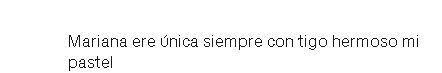 Cumpleañera aclara que sí es fan de Mariana Echeverría.