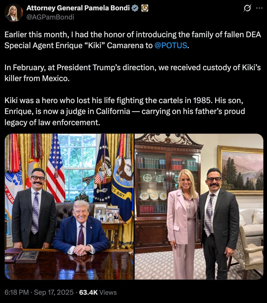 Pamela Bondi en X