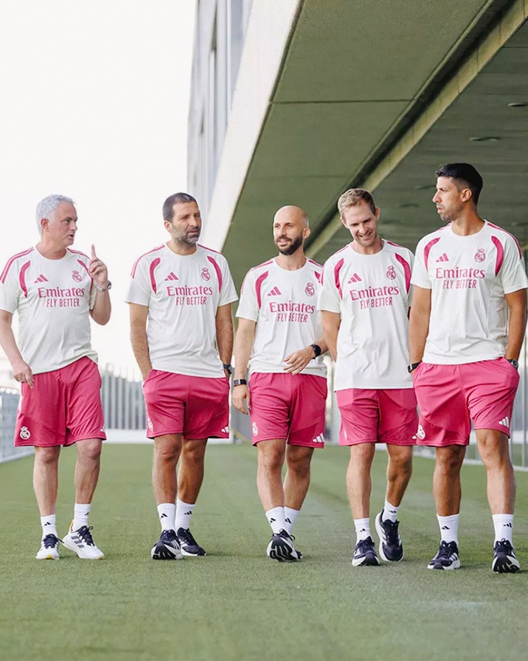 José Mourinho y su equipo de trabajo en el Real Madrid