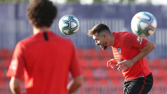 Héctor Herrera se lució en el entrenamiento del Atleti