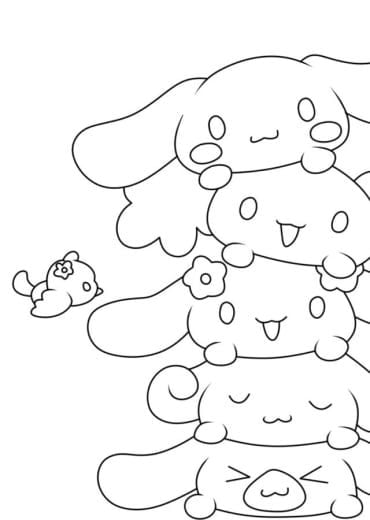 Dibujos de Cinnamoroll para colorear