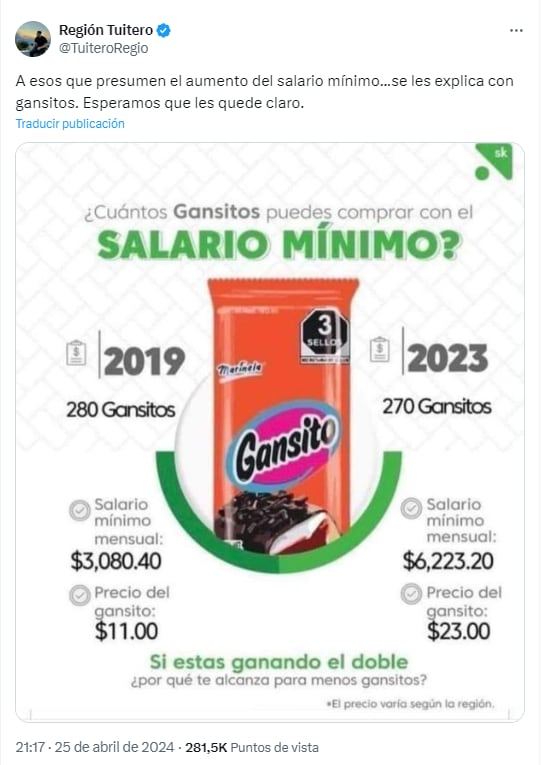 Memes por el precio del Gansito