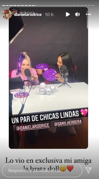Daniela Rodrice con Samii Herrera.