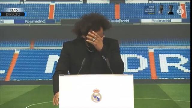 Marcelo se despidió entre lagrimas del Real Madrid.