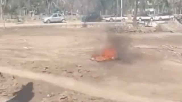 Quema de casillas y papelería electoral en Mazunte, Oaxaca, en el marco de las elecciones