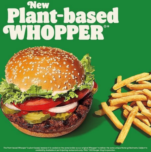 Burger King, opción vegana