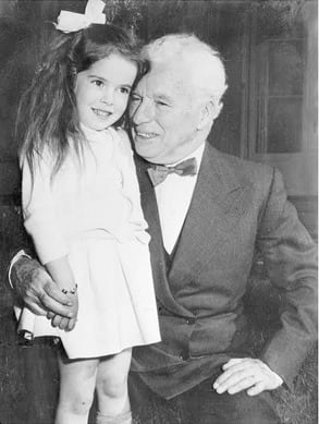 Josephine Chaplin y Charles Chaplin