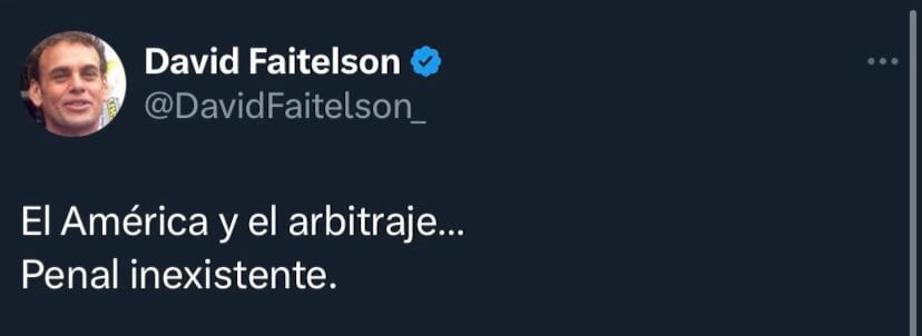 Faitelson sobre el arbitraje y América.