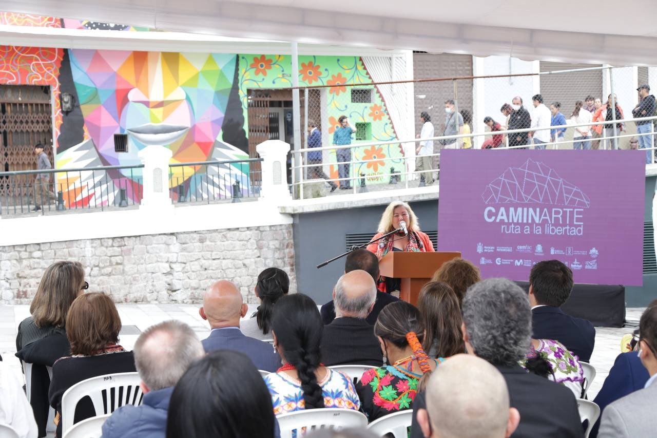 Inauguración del mural de Pikachu en Quito, Ecuador