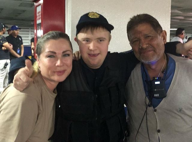 Leticia Calderón, Luciano y Juan Osorio.