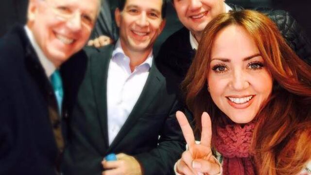 La conductora Andrea Legarreta.