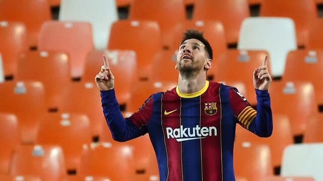 Lionel Messi con el FC Barcelona