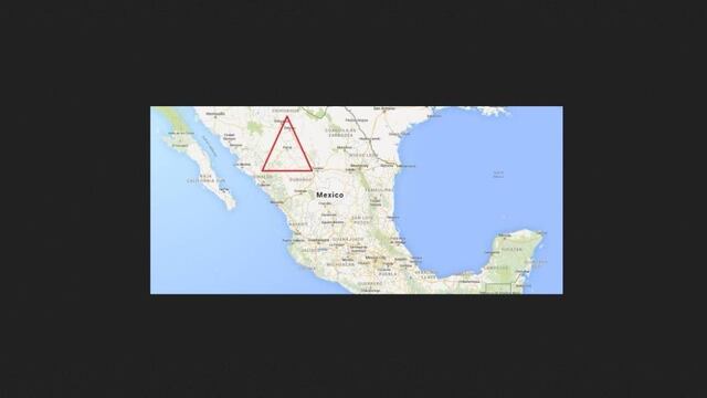 El 'Triángulo Dorado' cuenta con varios puntos de acceso y de salida, los más utilizados son aquellos que comunican al municipio de Cosalá, en Sinaloa, y Tamazula, en Durango.