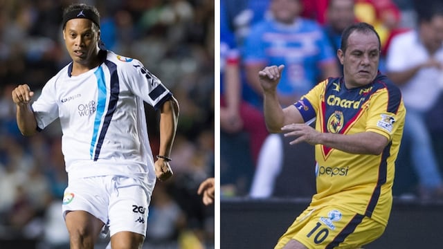 Cuauh vs Ronaldinho se enfrentarán en Morelos