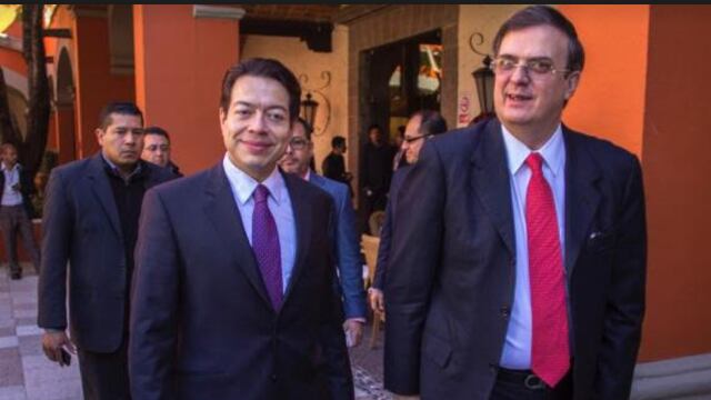 Marcelo Ebrard y  Mario Delgado
