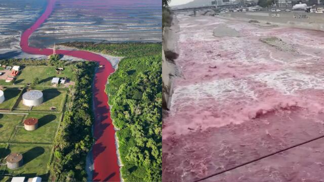 Ríos se tiñen de rojo en Argentina y Perú