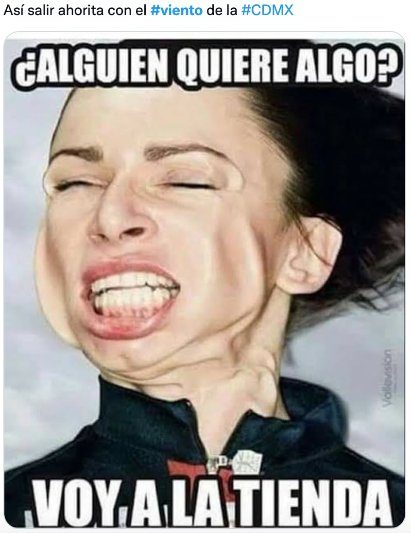 memes sobre el viento en CDMX el 22 de mayo 2022