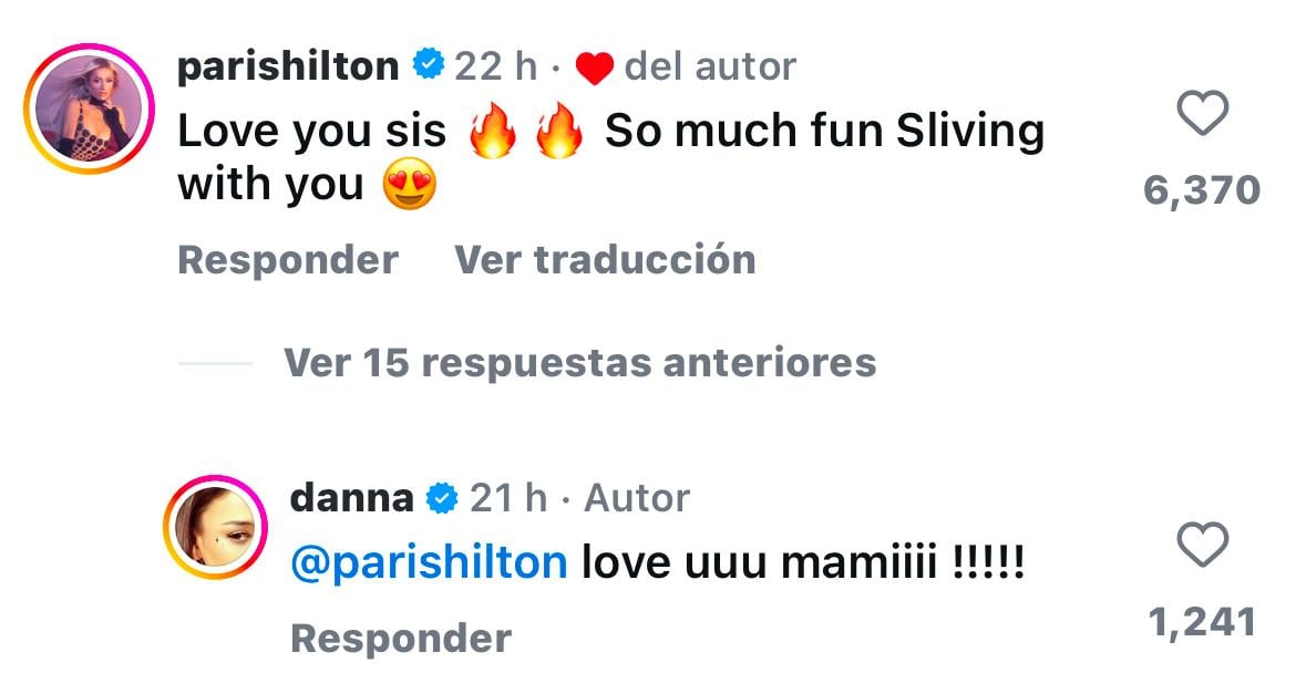 Danna Paola y Paris Hilton ya se dicen “hermanas”