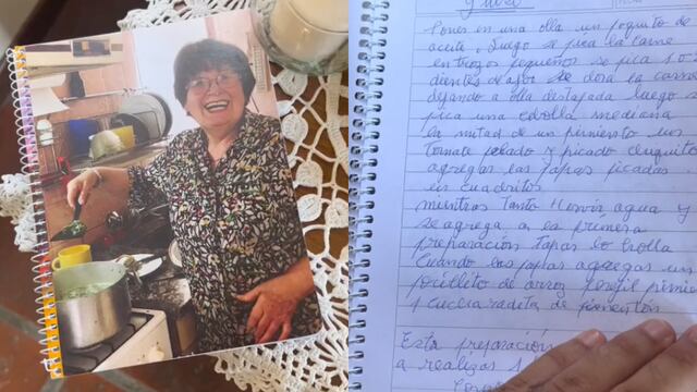 Su abuela le regala un libro de recetas para que coma rico en su viaje y TikTok está llorando